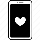 phone, heart, love, valentine, wedding, romantic, cute
