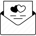 envelope, paper, heart