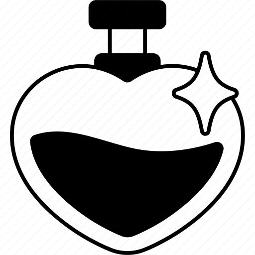 Fragrance, heart, bottle, love, valentine, wedding, romantic icon - Download on Iconfinder