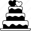 wedding, cake, love, valentine, romantic, heart, cute 