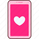 phone, heart