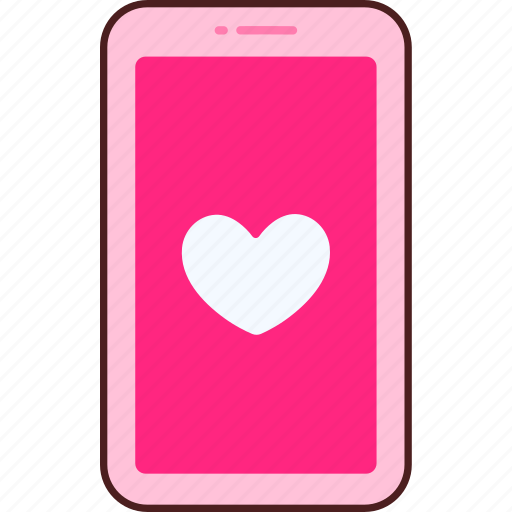 Phone, heart sticker - Download on Iconfinder on Iconfinder