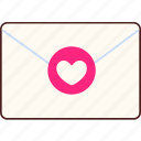 envelope, stamp, heart