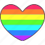 heart, rainbow, love, valentine, wedding, sticker, cute 