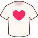 shirt, heart, love, valentine, wedding, sticker, cute