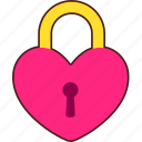 locker, heart, love, valentine, wedding, sticker, cute