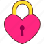 locker, heart, love, valentine, wedding, sticker, cute 
