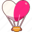 heart, balloon, big 