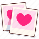 photo, image, heart, love, valentine, wedding, sticker, cute