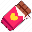 chocolate, heart
