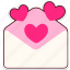 envelope, pop, up, heart, love, valentine, wedding, sticker, cute 
