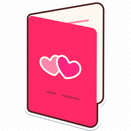 Card, heart, love, valentine, wedding, sticker, cute sticker - Download on Iconfinder
