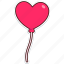 heart, balloon, love, valentine, wedding, sticker, cute 