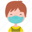 boy, person, avatar, people, kid, child, student, mask, face 