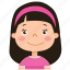 girl, person, face, avatar, people, kid, child, student 