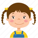 girl, avatar, person, people, face, kid, child, student