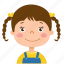 girl, avatar, person, people, face, kid, child, student 