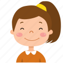 girl, avatar, person, people, kid, child, student, face