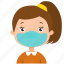 girl, avatar, face, people, kid, student, child, mask 