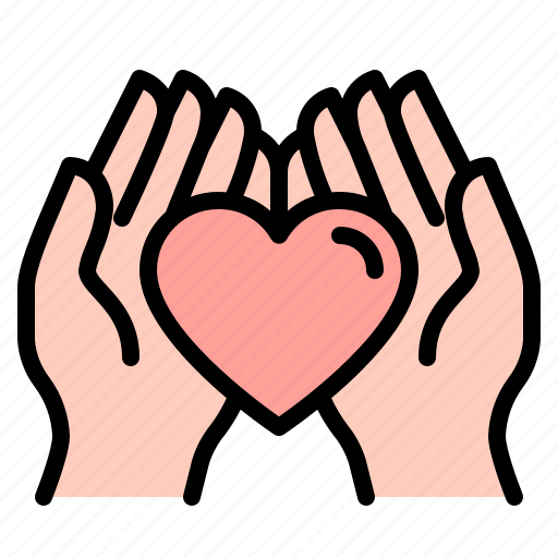 Care, heart, hand, safe, carry, careful, health icon - Download on Iconfinder