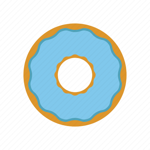 Blue, cokie, donut, donuts, eating icon - Download on Iconfinder