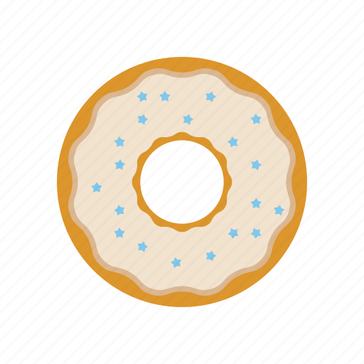 And, cream, donut, donut with pouring, donuts with pouring, stars icon - Download on Iconfinder