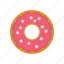 caffee, donut, original donut, pink, the simpsons donut, us donat 