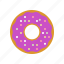 bakery, baking, donut, donuts, eating, purple, purple donut 