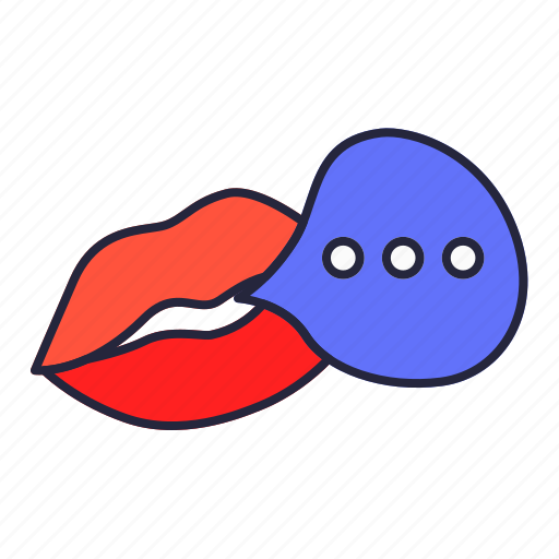 Romantic, communication, talk, discussion, lips, mouth icon - Download on Iconfinder