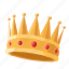 crown, winner, king, gold, lowpoly 