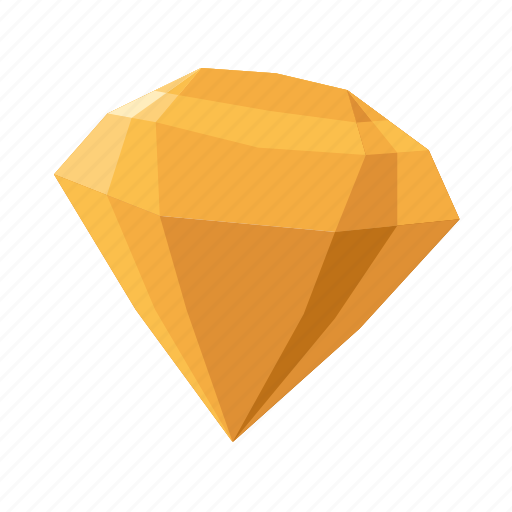 Crystal, jewelry, gem, gold, lowpoly icon - Download on Iconfinder