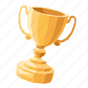 cup, winner, award, achievement, trophy, prize, gold, lowpoly