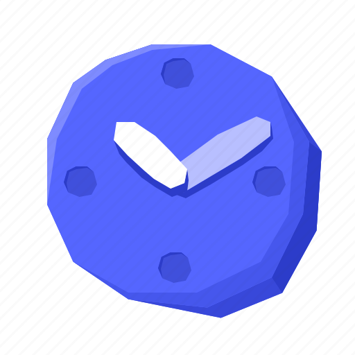 Time, clock, date, 3d vector, lowpoly icon - Download on Iconfinder