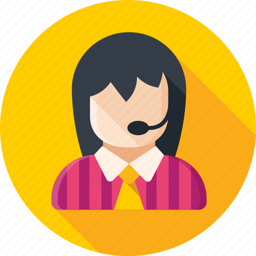 Call, call center, help, info, support, women icon - Download on Iconfinder