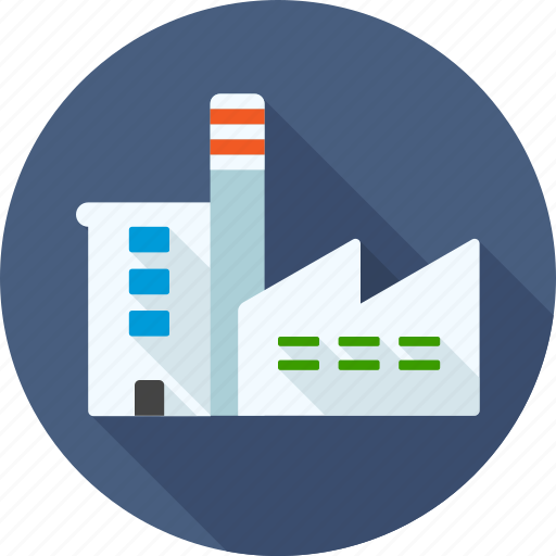 Building, corporate, factory, industry, manufacturer, production, work icon - Download on Iconfinder