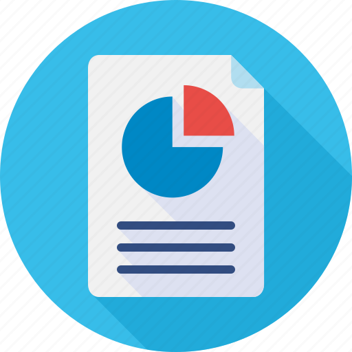 Doc, document, file, pie chart, report icon - Download on Iconfinder