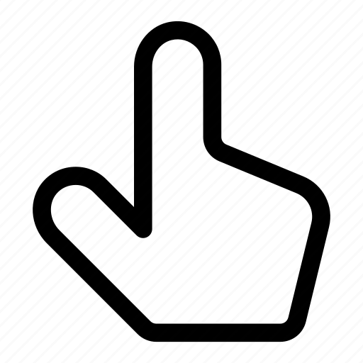Finger, gesture, hand, point, top, up icon - Download on Iconfinder
