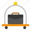 bag, cart, luggage trolley, luguage, travel 