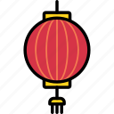 chinese, lunar, new, year, filled, lantern