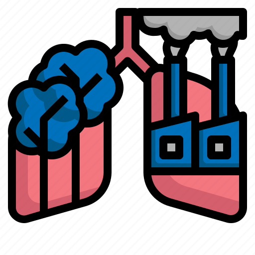 Lung, environment, destroyed, health, healthcare icon - Download on Iconfinder