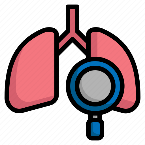 Lung, search, scan, health, magnifying, disease icon - Download on Iconfinder