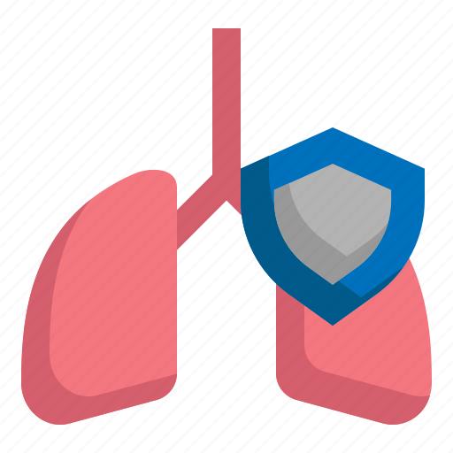 Shield, care, lung, protect, healthcare icon - Download on Iconfinder