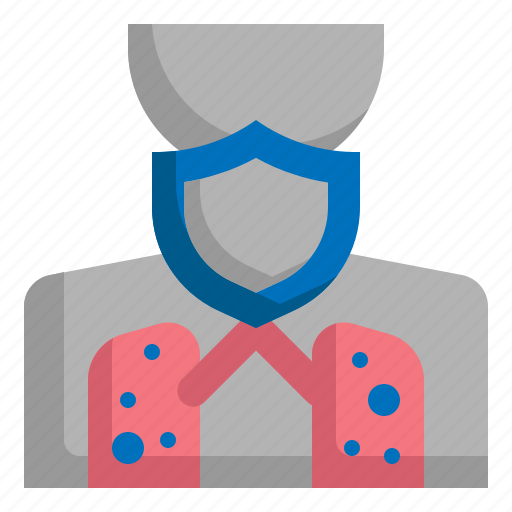 Shield, guard, lung, protection, disease icon - Download on Iconfinder