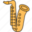 saxophone, baritone, orchestral, music, instrument 