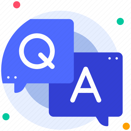 Qna, question, answer, bubble, chat, help support, customer service icon - Download on Iconfinder