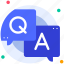 qna, question, answer, bubble, chat, help support, customer service, call center, customer care 