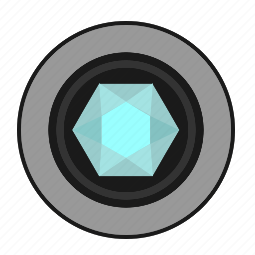 Brilliant, diamond, luxury, present, round icon - Download on Iconfinder