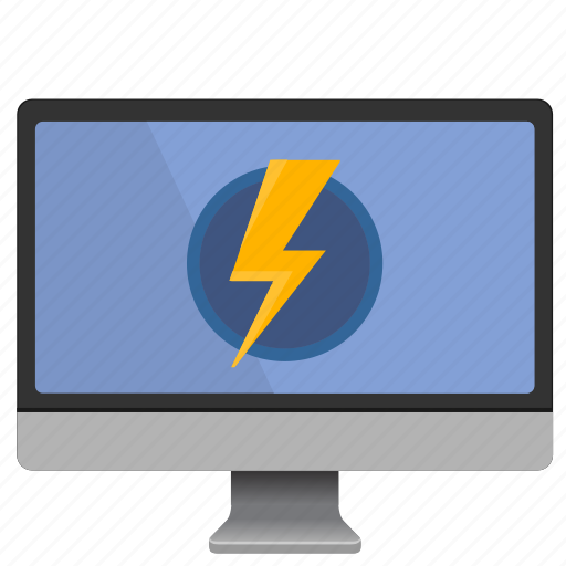 Electric, mac, over, screen, shock, signal, voltage icon - Download on Iconfinder