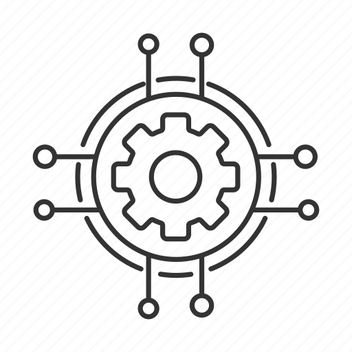 Cog, cogwheel, digital, gear, network, settings, technology icon - Download on Iconfinder