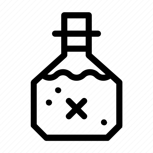 Bottled, chemistry, flask, hobbies and free time, liquid, poison, potion icon - Download on Iconfinder